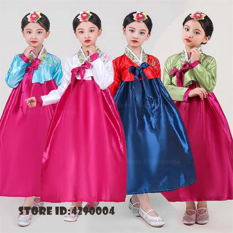 Traditional Korean Lifestyle - Gaun Hanbok Anak-anak Tradisional, Kostum Korea,