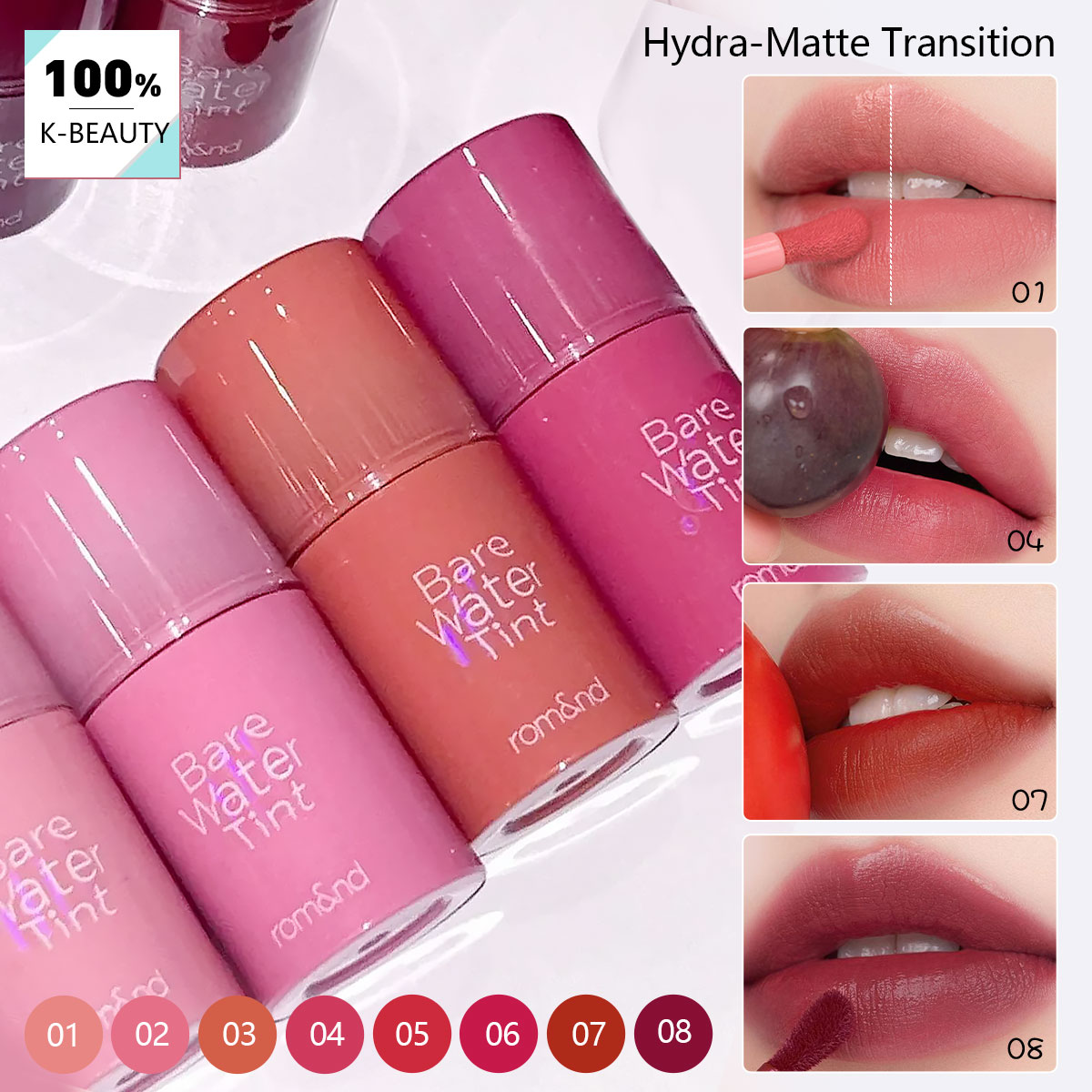 rom&nd BARE MOOL TINT, Tekstur - Lip Tint Korean ulasan dan harga