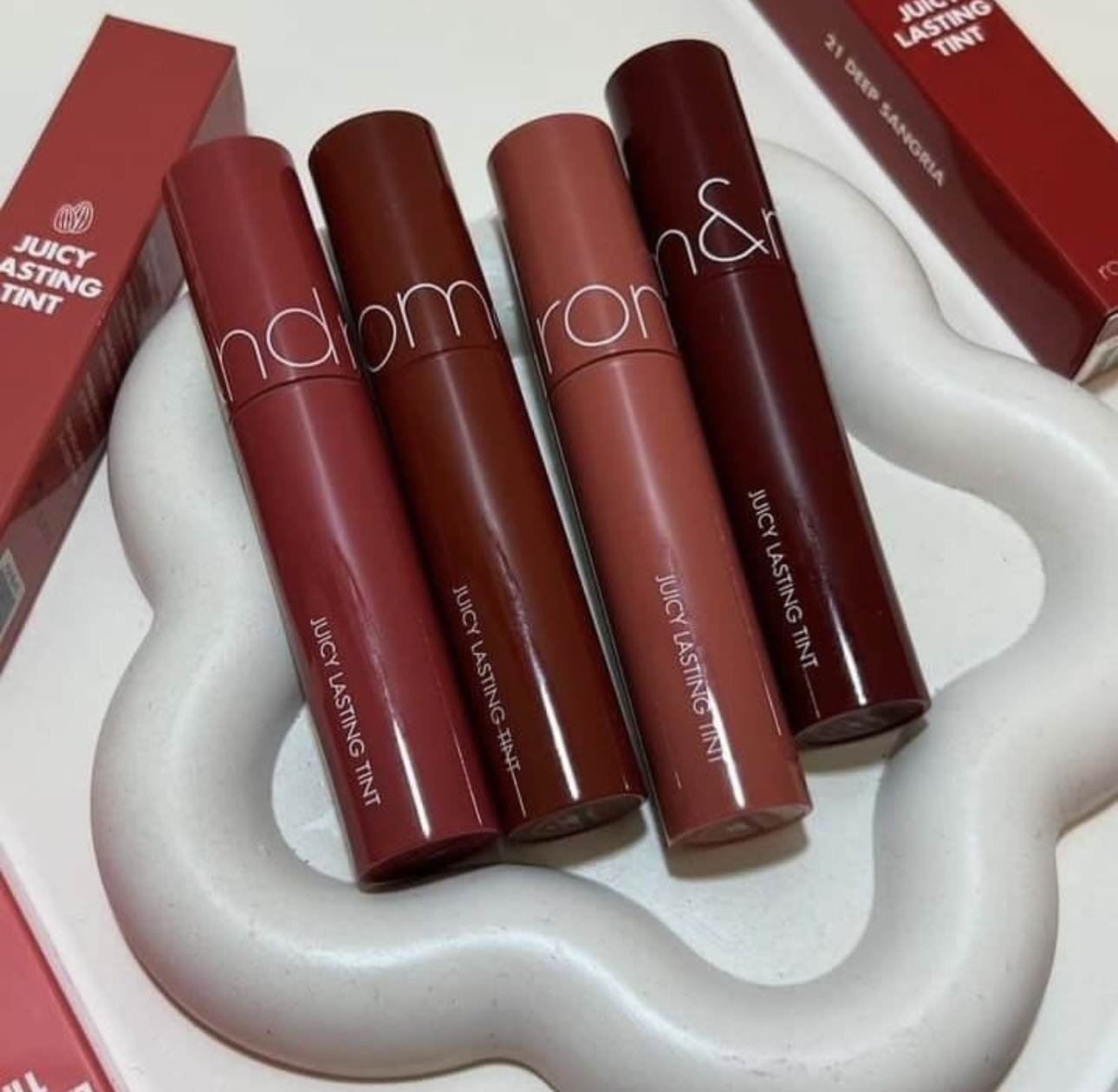 Lip Glaze Korea Asli Romand Ju - Lip Tint Korean ulasan dan harga
