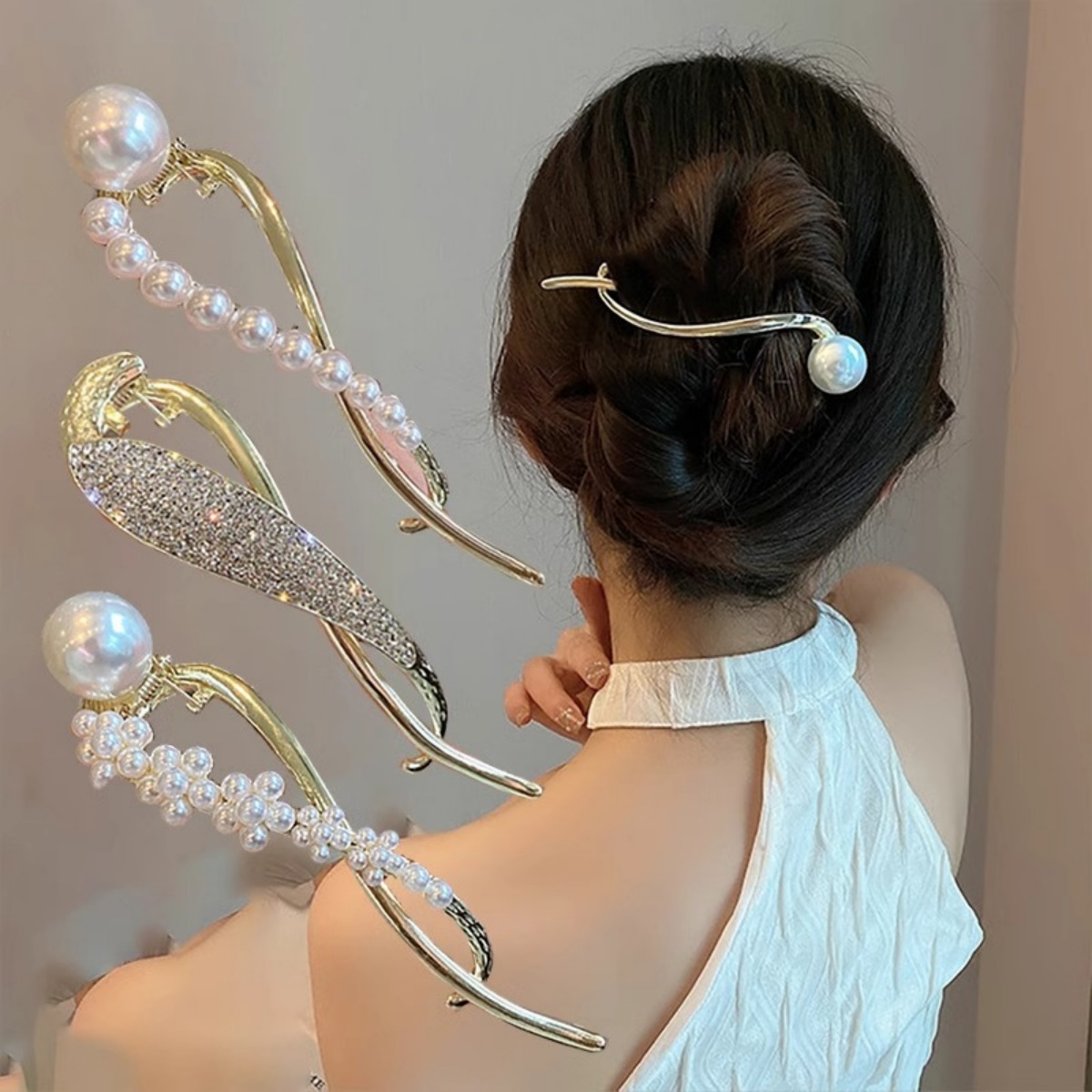 Jepit Rambut Mutiara Glitter E - Korean Lifestyle & Kids Boutique Photos ulasan dan harga