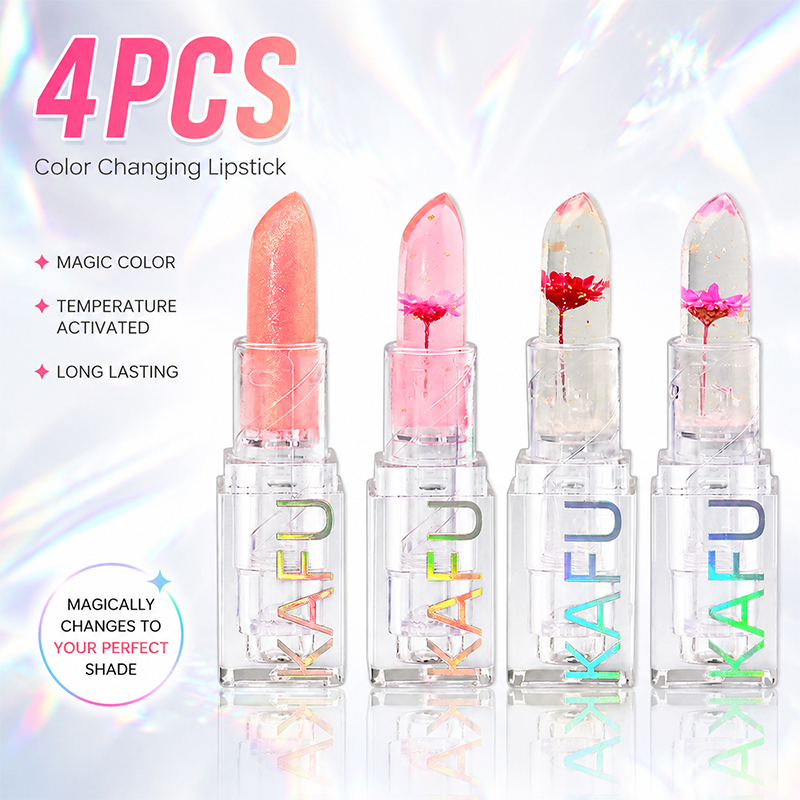 4pcs Set Lipstik Glitter Pengu - Lip Tint Korean ulasan dan harga
