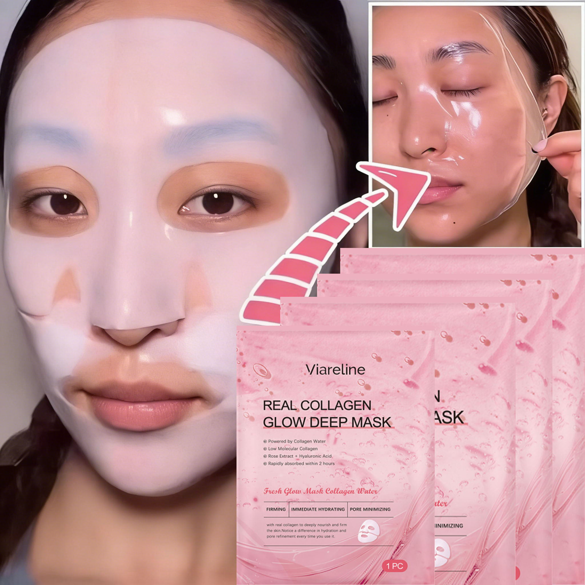 Masker Kolagen Semalam DNA Sal - Sheet Mask Collagen ulasan dan harga