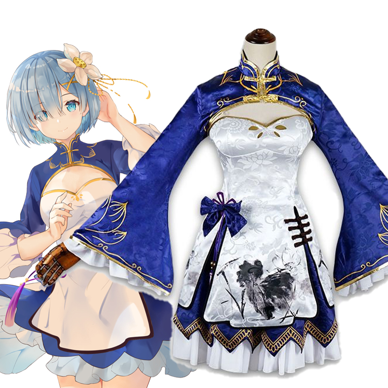 Gaun Cosplay Rem Ram Anime Che - South Korea Lifestyle ulasan dan harga